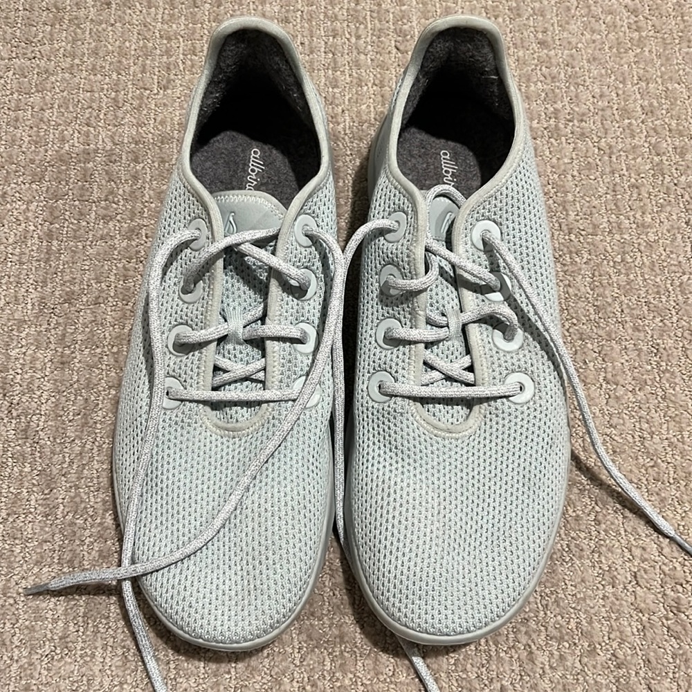 Allbirds Tree Runners Seafoam Blue Sz 12
